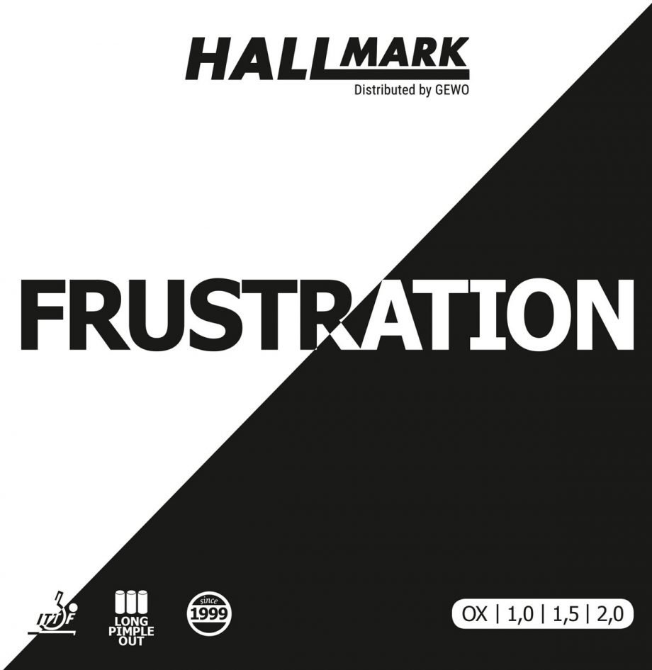 Hallarmk Frustration table tennis rubber cover