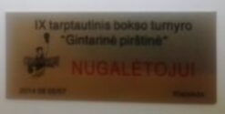 METALINĖ ĮKLIJA ANT TAURĖS