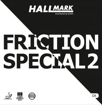 Hallmark Friction Special 2 table tennis rubber cover