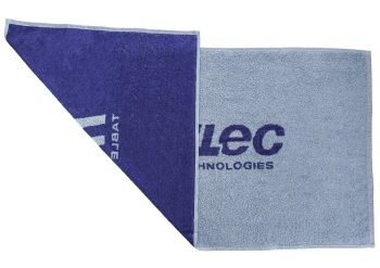 Neottec towel logo dimensions 50x100cm, blue one side for table tennis players