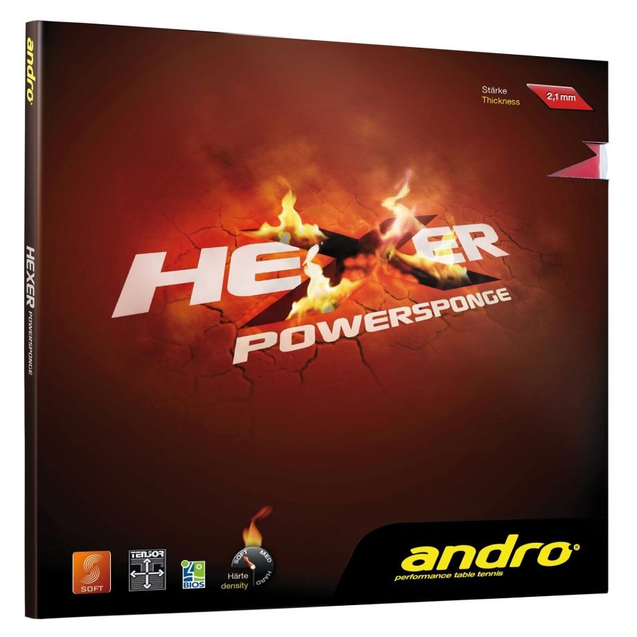 Andro Hexer Powersponge table tennis rubber