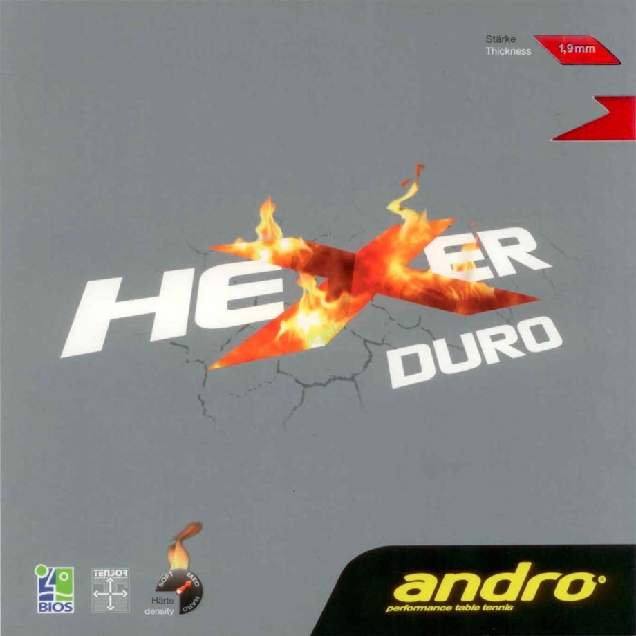 Andro Hexer Duro table tennis rubber for player stalo teniso guma