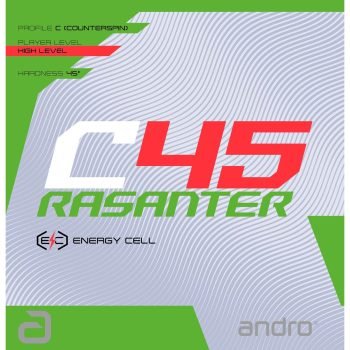 Andro Rasanter C45 table tennis rubber for ping pong players