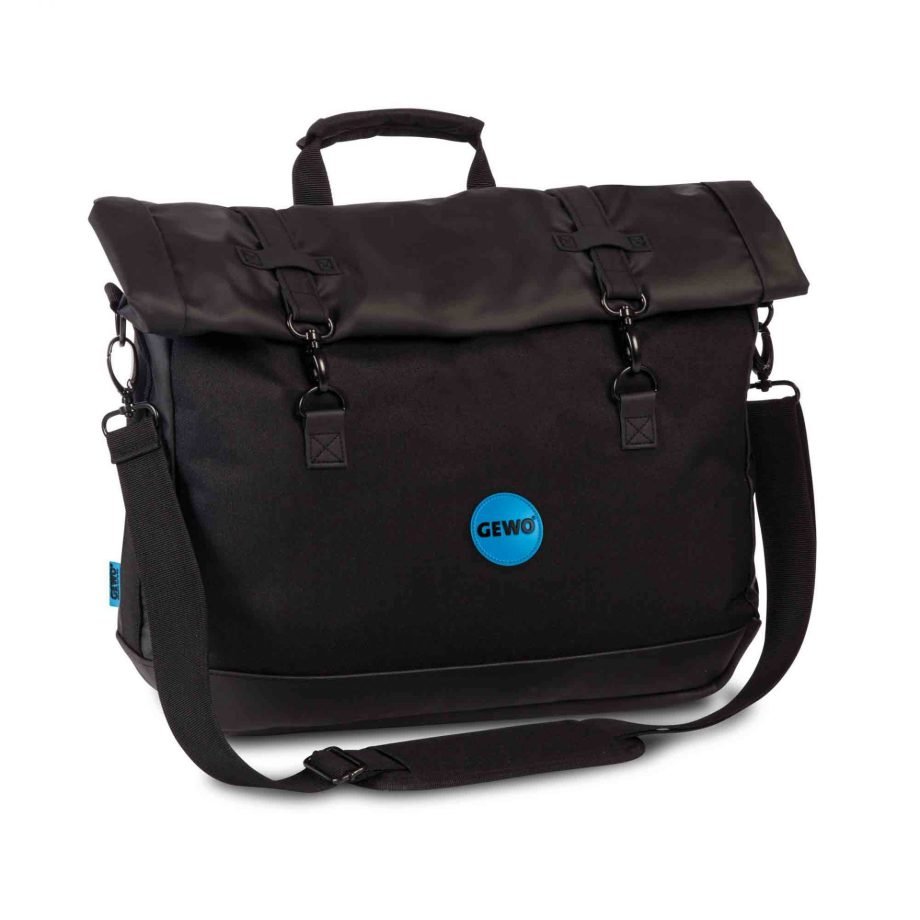 GEWO messenger bag BLACK-X, GEWO pasiuntinio tipo krepšys BLACK-X, for table tennis players, stalo teniso žaidėjams, for ping pong players