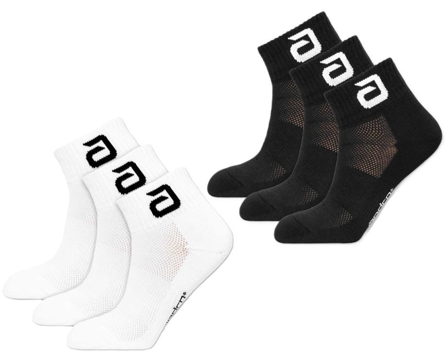ANDRO ALLTIME 3-set socks, ANDRO alltime kojinių rinkinys (3 poros), for table tennis players, for ping pong players, stalo teniso žaidėjams