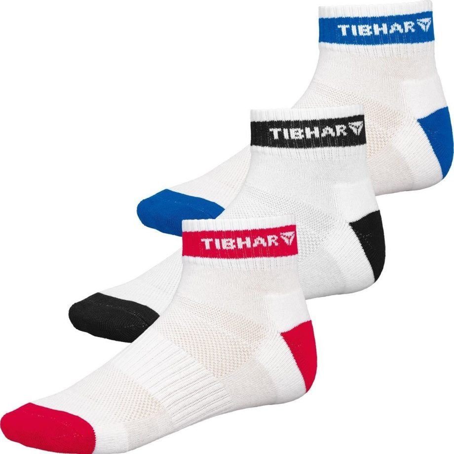 TIBHAR BASIC 3-SET socks, TIBHAR BASIC kojinių rinkinys (3 poros), for table tennis players, for ping pong players, stalo teniso žaidėjams